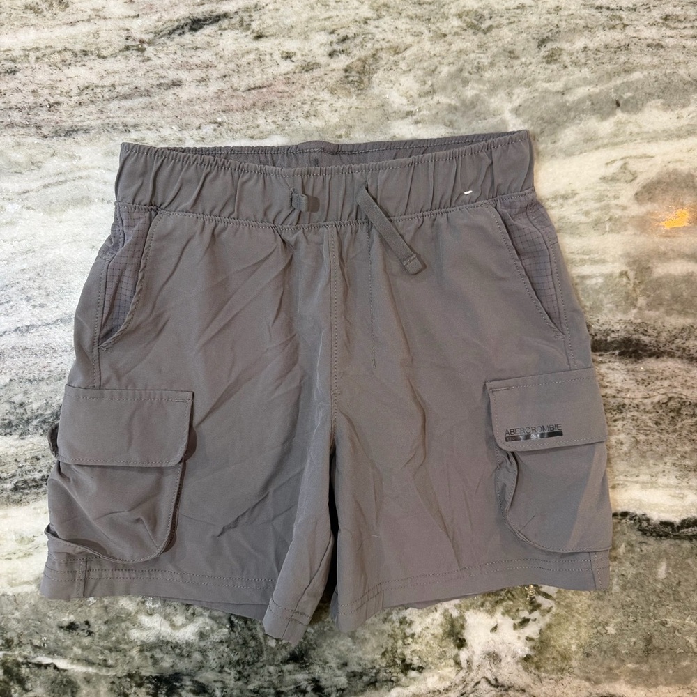 Abercrombie Kids YPB Gray Cargo Shorts Boys Size 7/8